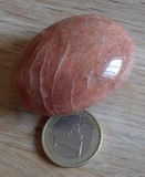 galet en pierre de lune naturelle orange
