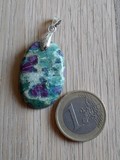 Pendentif rubis fuchsite