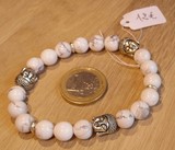 Bracelet howlite bouddha 8mm