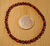 Bracelet Hématite et Cornaline