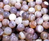 Perles Minéraux Agate botswana 6,5mm