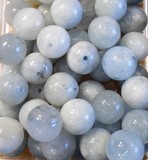 Perles Minéraux Aigue marine 10mm