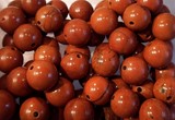 Perles Minéraux Jaspe rouge 8,6mm
