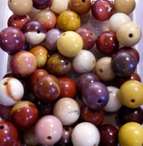 Perles Minéraux Jaspe Mokaïte 8,5mm