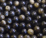 Perles Minéraux Obsidienne dorée 6mm