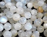 Perles Minéraux Pierre de lune blanche 6,6mm